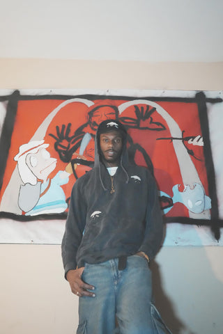 Vintage Washed Black CRC Hoodie V2