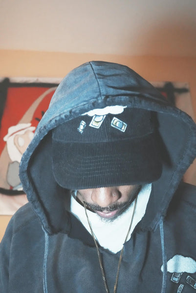 Vintage Washed Black CRC Hoodie V2
