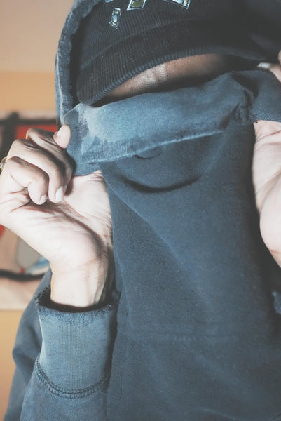 Vintage Washed Black CRC Hoodie V2